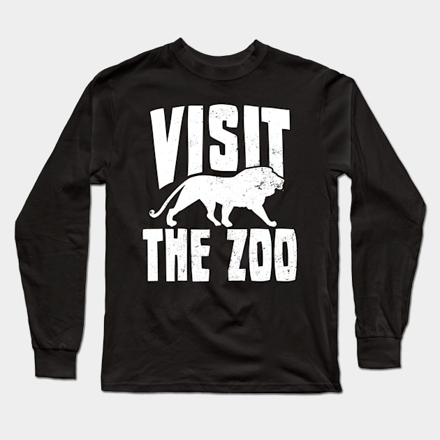 Zoo Trip Shirt | Visit The Zoo Lion Gift Long Sleeve T-Shirt by Gawkclothing